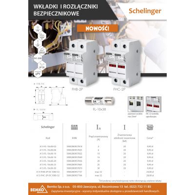 WKŁADKA TOPIKOWA CYLINDRYCZNA 10x38MM 1000V DC 12A (A13-FL-10X38-12)