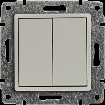 VENA ; Zaślepka modułowa (2szt. 22,5mmx45mm) wymaga zastosowania w uchwycie do modułów 45x45 KREM (510380)