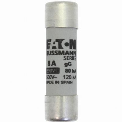 CYLINDRICAL FUSE 14 x 51 8A GG 690V AC Wkładka cylindryczna 14 x 51mm 8A GG 500V AC C14G8 EATON (C14G8)