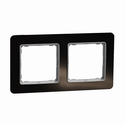 Sedna Design & Elements Ramka podwójna szkło czarne efekt szkła SDD361802 SCHNEIDER (SDD361802)