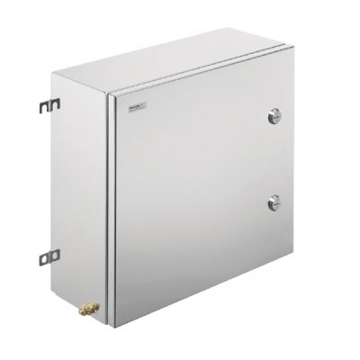 WEIDMULLER KTB QL 484820 S4E4 Metalowa obudowa iskrobezpieczna, 480 x 480 x 200 mm, element polerowany elektrolitycznie, Płytka kołnierzowa: Tak, na dole, u góry, z lewej strony, z 1200540000 /1szt./ (1200540000)