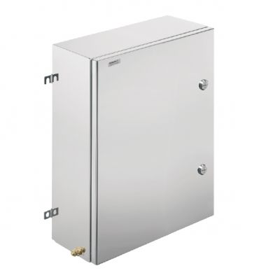 WEIDMULLER KTB QL 624515 S4E1 Metalowa obudowa iskrobezpieczna, 450 x 620 x 150 mm, element polerowany elektrolitycznie, Płytka kołnierzowa: Tak, na dole, zamek ćwierćobrotowy z wk 1200670000 /1szt./ (1200670000)