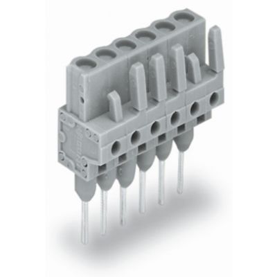 Gniazdo MCS-MIDI Classic 4-biegunowe szare raster 5mm 232-134/005-000 /100szt./ WAGO (232-134/005-000)