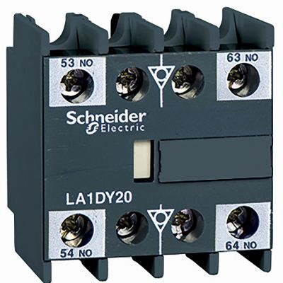 Blok styków pomocniczych bezzwłocznych TeSys D 2NO LA1DX20 SCHNEIDER (LA1DX20)