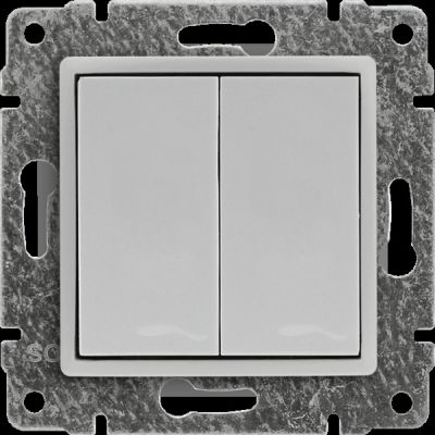 VENA ; Zaślepka modułowa (2szt. 22,5mmx45mm) wymaga zastosowania w uchwycie do modułów 45x45 BIAŁY (510480)