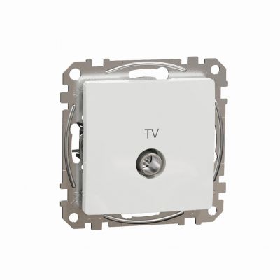 Sedna Design & Elements Gniazdo antenowe TV przelotowe 10dB białe SDD111478 SCHNEIDER (SDD111478)