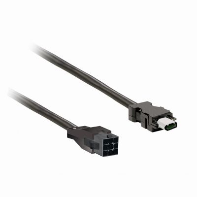 Kabel enkoderowy 3m ekranowany połączenie przewodów for BCH2.B/.D/.F CN2 plug VW3M8D1AR30 SCHNEIDER (VW3M8D1AR30)