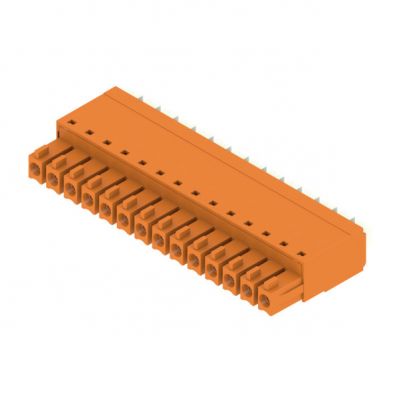 WEIDMULLER BCF 3.81/14/180 SN OR BX Wtyk PCB (złącze wiązki), listwa z gniazdami, 3.81 mm, Liczba biegunów: 14, PUSH IN, złącze sprężynowe 1969210000 /50szt./ (1969210000)