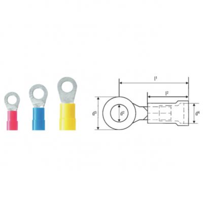 LIR 1,5M3,5 V Końcówka kablowa oczkowa 9200080000 WEIDMULLER (9200080000)