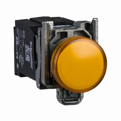 Harmony XB4 Lampka sygnalizacyjna pomarańczowa żarówka 220/240V metalowy typowa XB4BV45 SCHNEIDER (XB4BV45)
