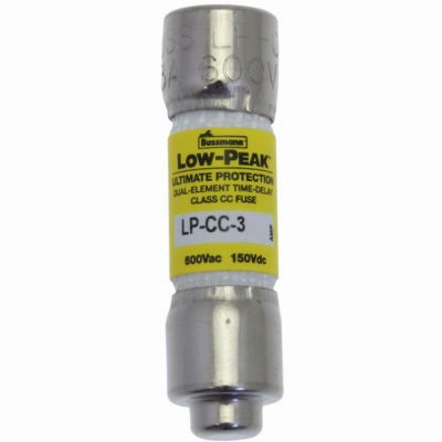LOW PEAK CC TIME DELAY 3A 600 VAC/150VDC zwłoczna klasa CC LP-CC-3 EATON (LP-CC-3)