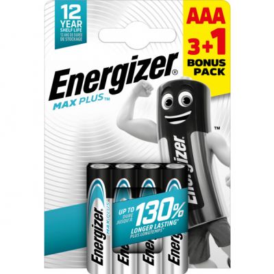 BATERIA ENERGIZER MAX PLUS AAA LR03 /3+1 sztuki eco (7638900437485)