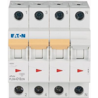 PLSM-C13/3N-MW Wyłącznik nadprądowy 10kA C13A 3P+N 242541 EATON (242541)