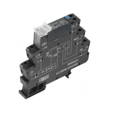 WEIDMULLER TOS 24VDC 230VAC1A Przekaźnik półprzewodnikowy, 24 V DC ±20 %, Dioda zwrotna, Zabezpieczenie przez pomieszaniem biegunów , 1 zestyk zwierny (Triak (przełączanie w zerze) 1127680000 /10szt./ (1127680000)