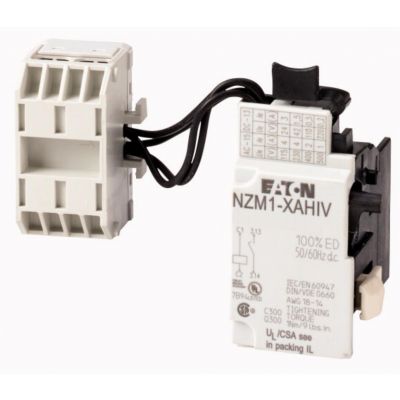 NZM1-XAHIV208-250AC/DC Wyzwalacz wzrostowy ze stykiem 1Z HIV 208-250V AC/DC z listwą zaciskową 259782 EATON (259782)