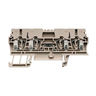 WEIDMULLER ZDU 2.5/2X2AN/D- Blok zaciskowy, złącze sprężynowe, 2.5 mm², 400 V, 1 A, dioda 1N 4007, TS 35, Ciemnobeżowy 1650350000 /20szt./ (1650350000)