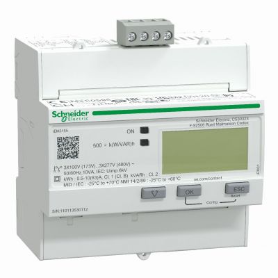 PowerLogic Licznik energii trójfazowy 63A kl 1 MID Modbus A9MEM3155 SCHNEIDER (A9MEM3155)