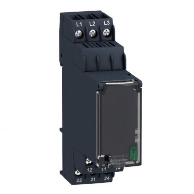 Zelio Control Przekaźnik kontroli 3 fazowy 183 528V AC styk 2C/O RM22TG20 SCHNEIDER (RM22TG20)