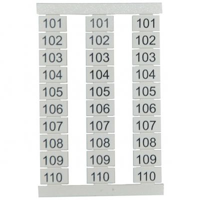 Znacznik z nadrukiem OD6B duży (Numer 101-110)  [za 30 sztuk] (T0-9771 (101-110))