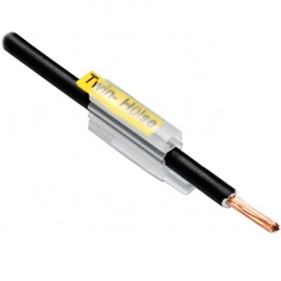 WEIDMULLER TM 1/18 TWIN HF/HB System kodowania kabli, 2.4 - 4 mm, 5 mm, polietylen LD, transparentny 1891780000 /500szt./ (1891780000)