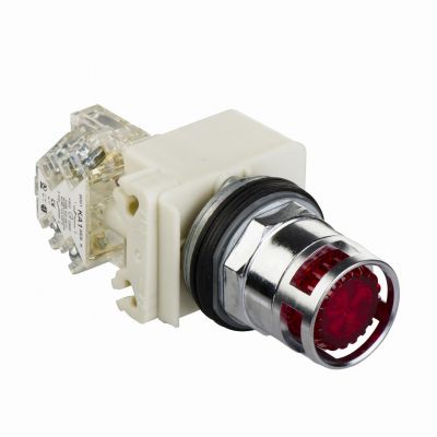 Harmony 9001K Przycisk podświetlany czerwony LED 24/48V AC/DC BA9s 1C/O fi30 9001K3L35LRRH13 SCHNEIDER (9001K3L35LRRH13)