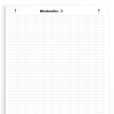 WEIDMULLER LM MT300 15/6 WS Oznaczenie urządzenia, samoprzylepny, 15.2 mm, poliester, bez PVC, biały 1686361044 /10szt./ (1686361044)