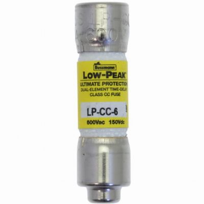LOW PEAK CC TIME DELAY 6A 600 VAC/150VDC zwłoczna klasa CC LP-CC-6 EATON (LP-CC-6)