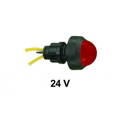 Lampka KLP-20 czerwona 24V, AC/DC,  20/CZ – 24V (D.3313)