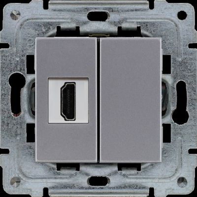 DANTE Gniazdo multimedialne HDMI bez ramki inox (454150)