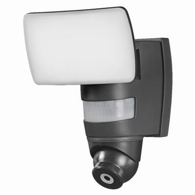 Naświetlacz LED 24W 1800lm 3000k Czarny z Czujnikiem i Kamera HD Smart+ WiFi 4058075478312 LEDVANCE (4058075478312)