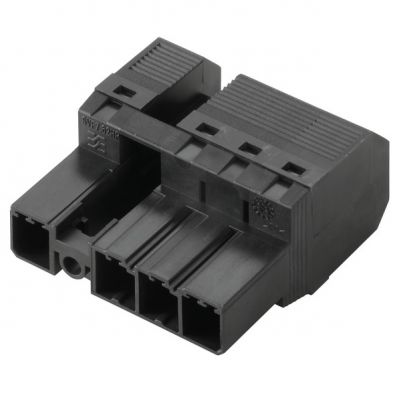 WEIDMULLER SVF 7.62HP/04/180MF4 SN BK BX Wtyk PCB (złącze wiązki), 7.62 mm, Liczba biegunów: 4, PUSH IN 1430030000 /40szt./ (1430030000)