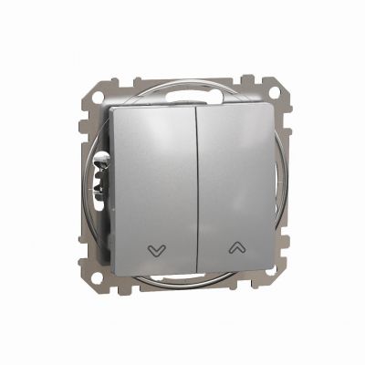 Sedna Design & Elements Przycisk zwierny żaluzjowy srebrne aluminium SDD113114 SCHNEIDER (SDD113114)