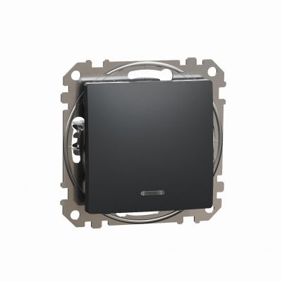 Sedna Design & Elements Łącznik schodowy z podświetleniem czarny antracyt SDD114166L SCHNEIDER (SDD114166L)