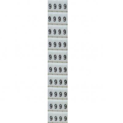 Znacznik 4,0 x 6,0mm2 z nadrukiem (Numer 9)  [za 400 sztuk] (T0-9951-1150112)