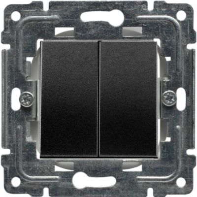 DANTE ; Zaślepka modułowa (2szt. 22,5mmx45mm) wymaga zastosowania w uchwycie do modułów 45x45 GRAFIT (456080)