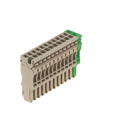 WEIDMULLER ZP 2.5/1AN/12 GN/BE Wtyczka (terminal), złącze wtykowe, 2.5 mm², 500 V, 24 A, Liczba biegunów: 12, zielony, Ciemnobeżowy 1867190000 /20szt./ (1867190000)