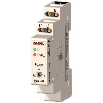 OGRANICZNIK MOCY 230V AC 0,2-2KW TYP: PMM-01 EXT10000102 ZAMEL (EXT10000102)