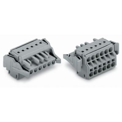 Gniazdo MCS-MIDI Classic 4-biegunowe szare raster 5mm 231-2104/037-000 WAGO (231-2104/037-000)