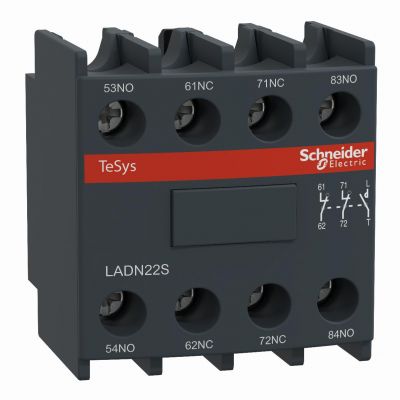 Styk pomocniczy 2Z 2R montaż czołowy czerwony PREVENTA LADN22S  SCHNEIDER (LADN22S)