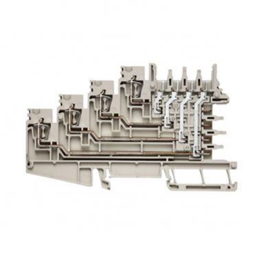 WEIDMULLER ZRV 2.5/2 Zacisk modułowy wielorzędowy, złącze sprężynowe, 2.5 mm², 250 V, 10 A, liczba poziomów: 4, Ciemnobeżowy 1906970000 /50szt./ (1906970000)