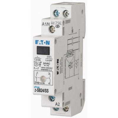 Z-SB24/SS Przekaźniki impulsowy z sygnalizacją diodą LED 16A 24V AC 2Z 265302 EATON (265302)
