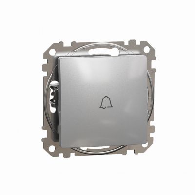 Sedna Design & Elements Przycisk zwierny zwierny /dzwonek/ srebrne aluminium SDD113131 SCHNEIDER (SDD113131)