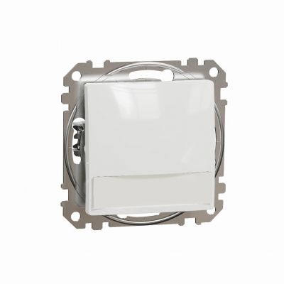 Sedna Design & Elements Przycisk zwierny zwierny z etykietą podświetleniem biały SDD111133L SCHNEIDER (SDD111133L)