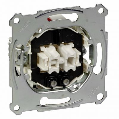 Merten mechanizm łącznika świecznikowego z podświetleniem podtynkowy zaciski bezśrubowe 250V 10A MTN3135-0000 SCHNEIDER (MTN3135-0000)
