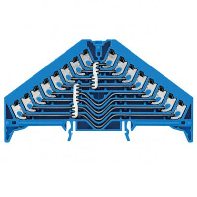 WEIDMULLER PPV 8 BL 35X7.5 DGR Zacisk rozdziału potencjału, PUSH IN, 1.5, 250, 17.5 A, liczba przyłączeń: 32, TS 35 x 7.5, niebieski 1267880000 /20szt./ (1267880000)