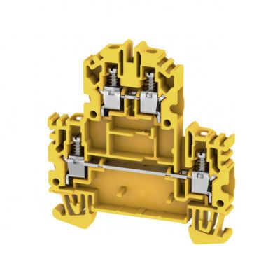 WEIDMULLER WDK 4N GE Zacisk modułowy wielorzędowy, złącze śrubowe, 4 mm², 800 V, 32 A, liczba poziomów: 2, żółty 1068110000 /50szt./ (1068110000)