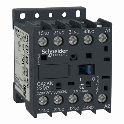 Stycznik pomocniczy 2 NO+2 NC cewka sterująca 230…240 V AC CA2KN22U7 SCHNEIDER (CA2KN22U7)