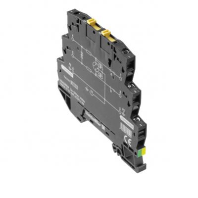 WEIDMULLER VSSC6 TRCL24VAC/DC0.5A Odgromnik (sieci przesyłu danych/technologia MCR), Ochrona przeciwprzepięciowa, MSR, Analogowe, Liczba sygnałów: 1, AC/DC, 24 V, 34 V, 500 mA, Zacisk 1064230000 /10sz (1064230000)