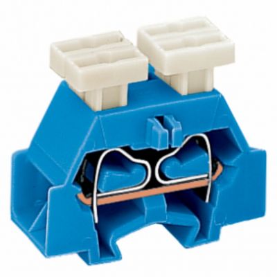 Złączka 4-przewodowa 2,5mm2 niebieska z mocowaniem śrubowym 261-334/342-000 /50szt./ WAGO (261-334/342-000)