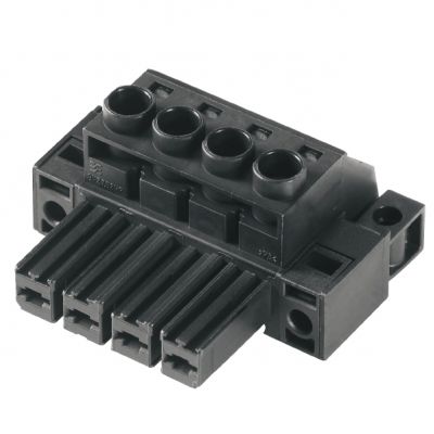 WEIDMULLER BVZ 7.62HP/06/180SFC SN BK BX Wtyk PCB (złącze wiązki), 7.62 mm, Liczba biegunów: 6, Przyłącze z jarzmem 1929780000 /50szt./ (1929780000)